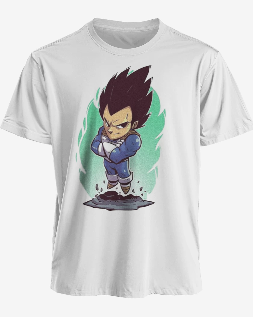 Polera premium Blanco de Vegeta Color