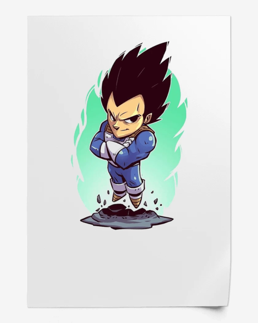 Print Blanco de Vegeta Color