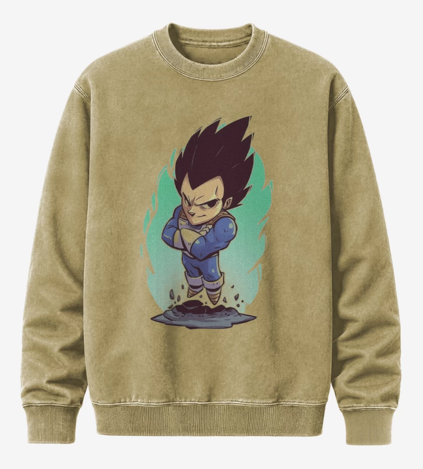 Poleron Polo Acid Wash Beige de Vegeta Color