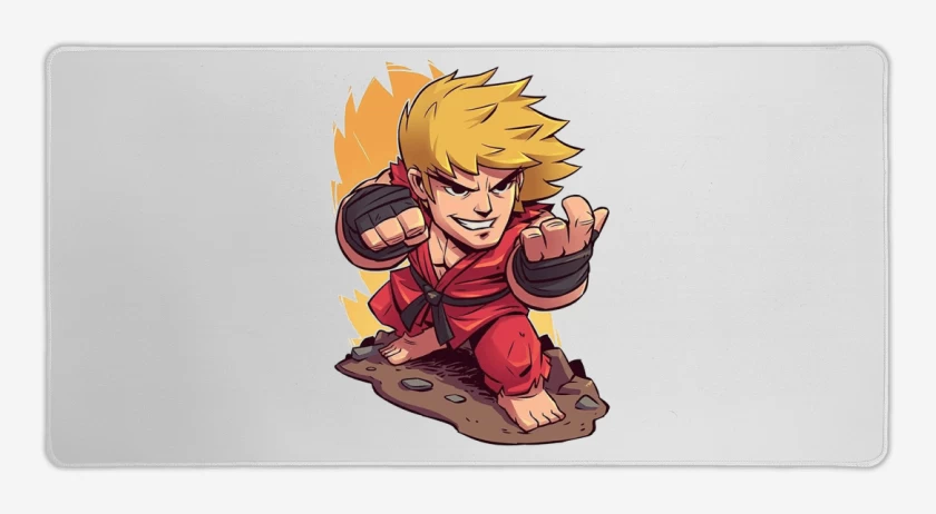 Mouse pad Gamer Blanco de Ken