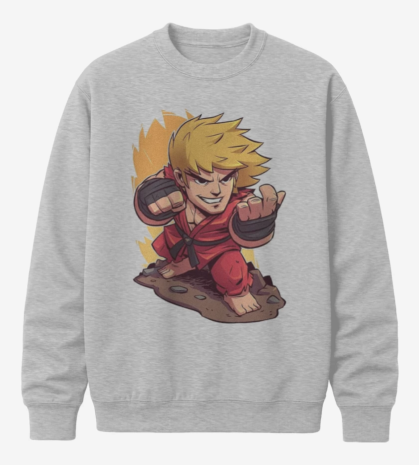 Poleron polo Gris Melange de Ken