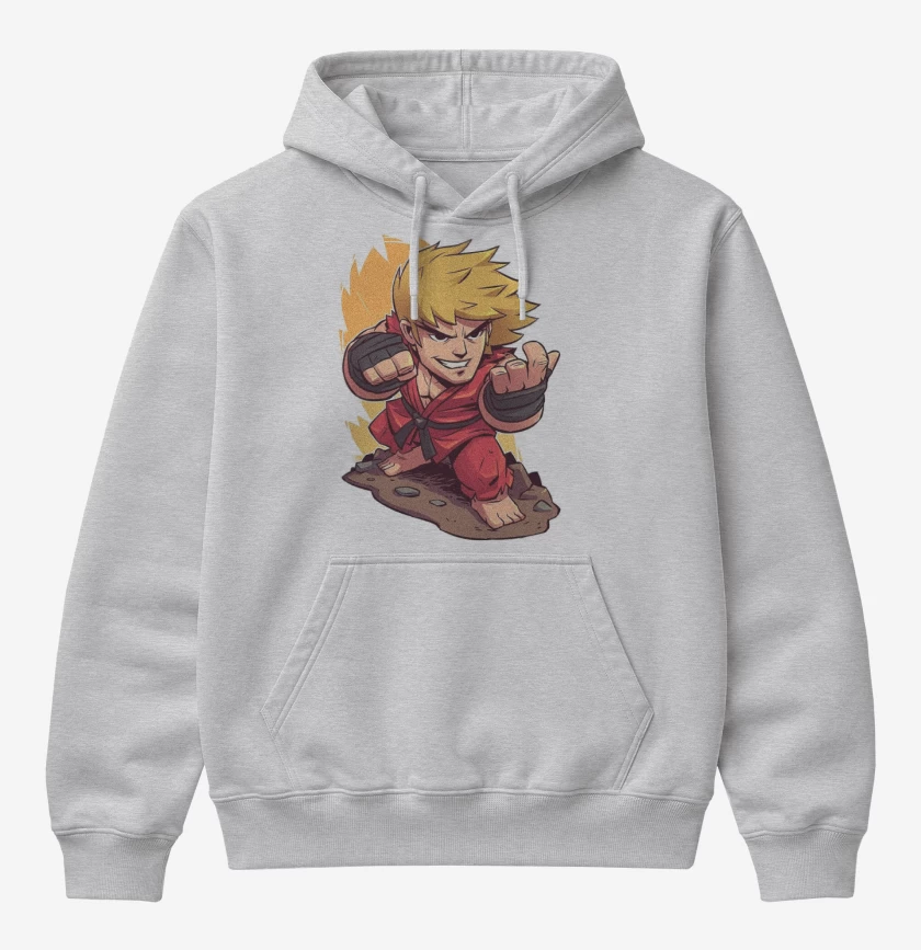 Poleron Canguro básico Gris Melange de Ken