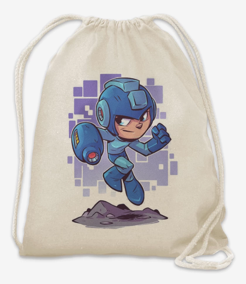 Mochila Blanco de Chibi Megaman 