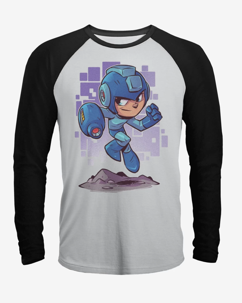 Polera Raglan Chibi Megaman 
