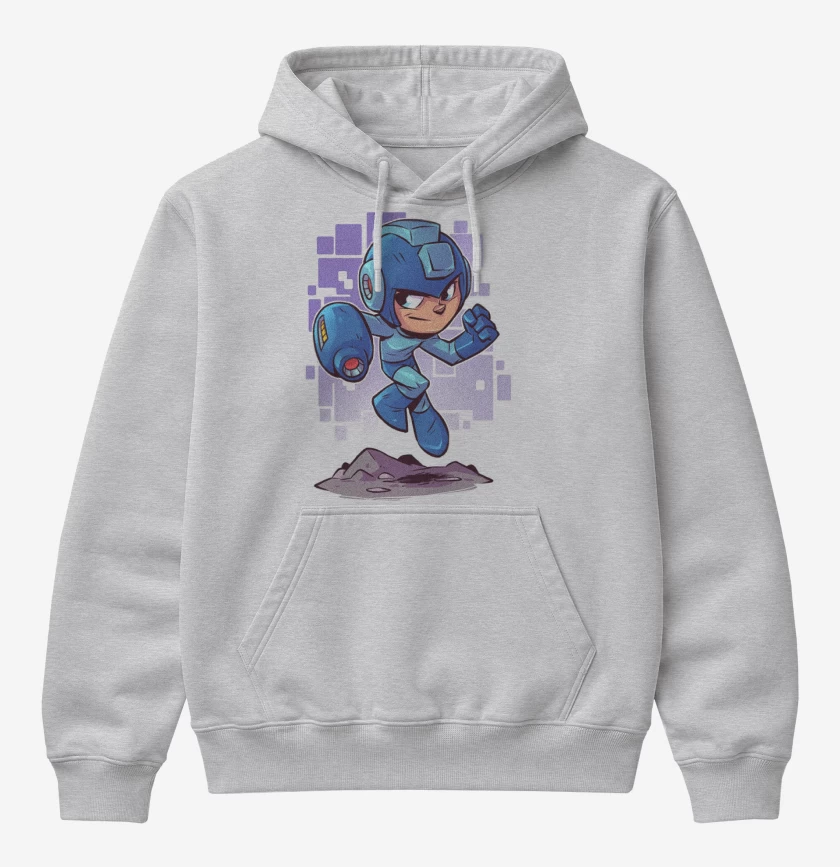 Poleron Canguro básico Gris Melange de Chibi Megaman 