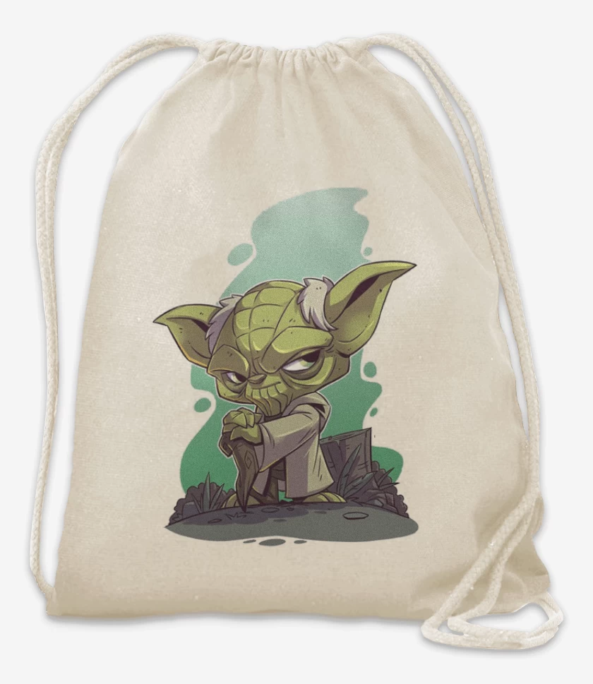 Mochila Blanco de Chibi Yoda