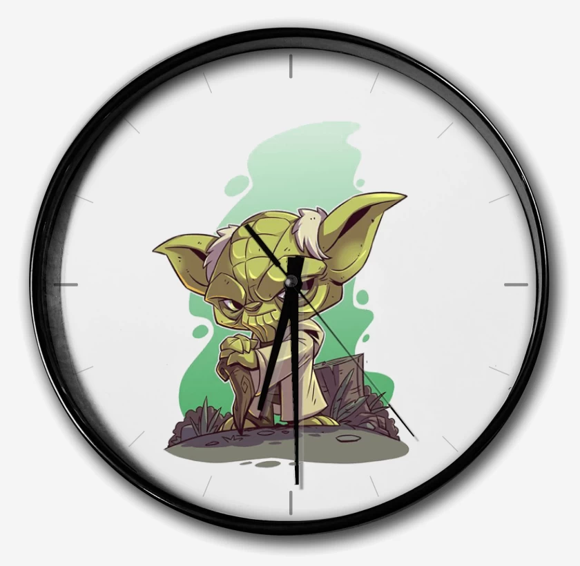 Reloj Blanco de Chibi Yoda