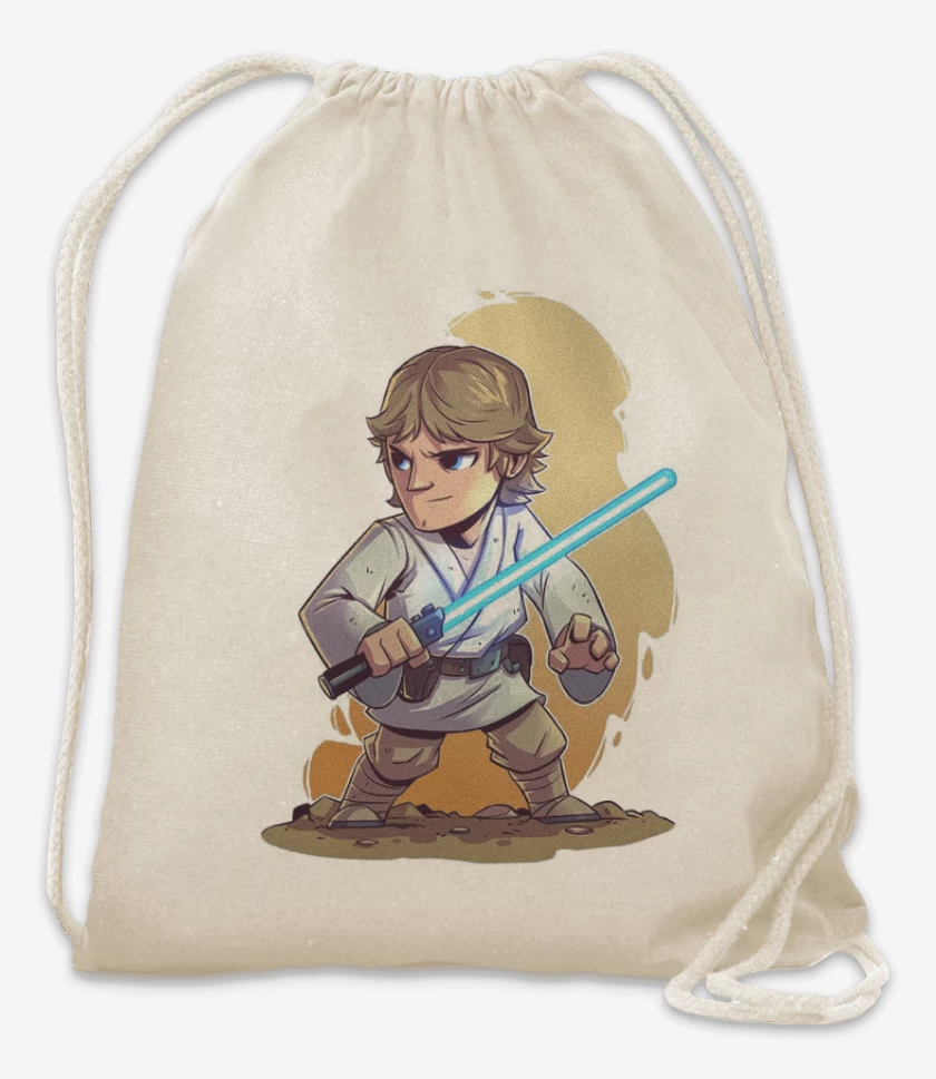 Mochila Blanco de Chibi Luke Skywalker