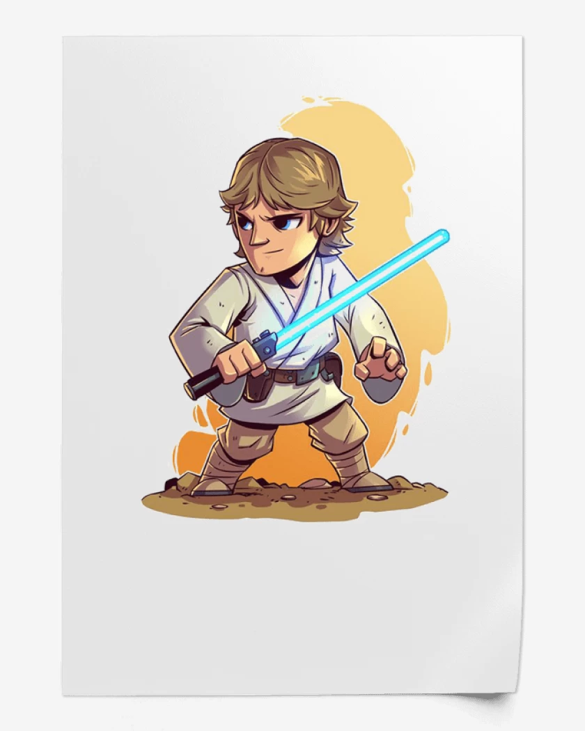 Print Chibi Luke Skywalker