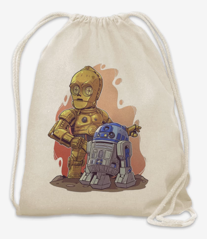 Mochila Blanco de Chibi Citripio y Arturito