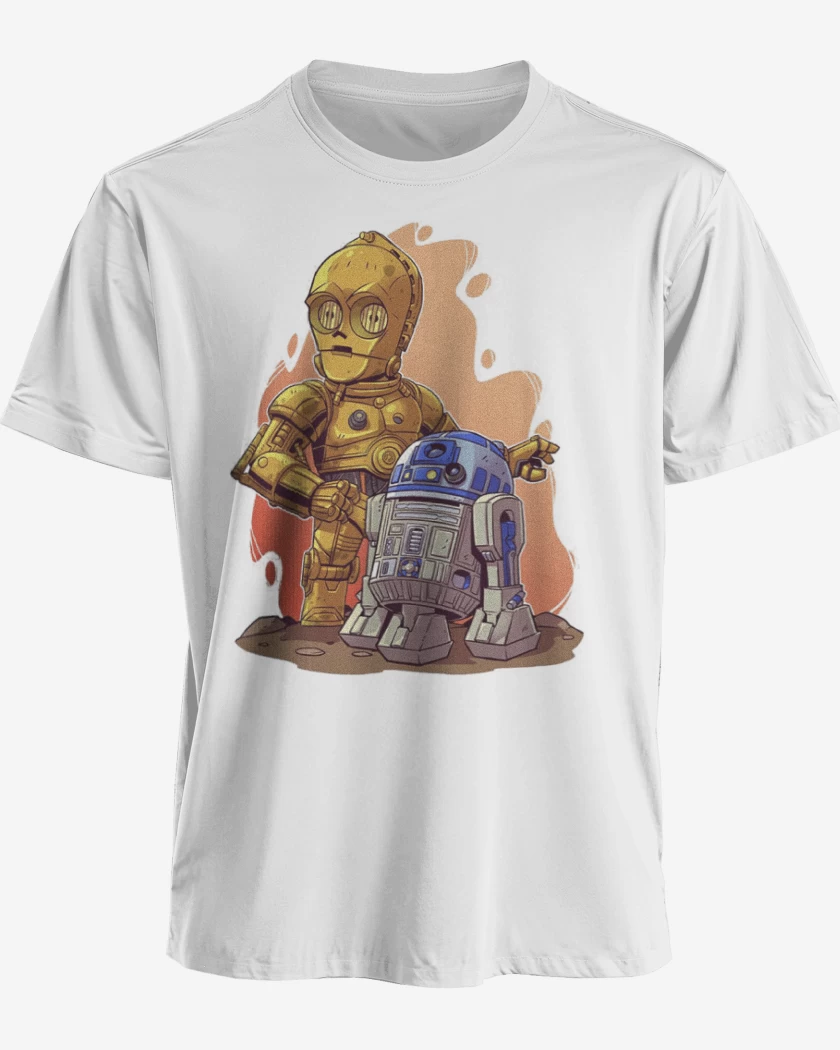 Polera premium Blanco de Chibi Citripio y Arturito