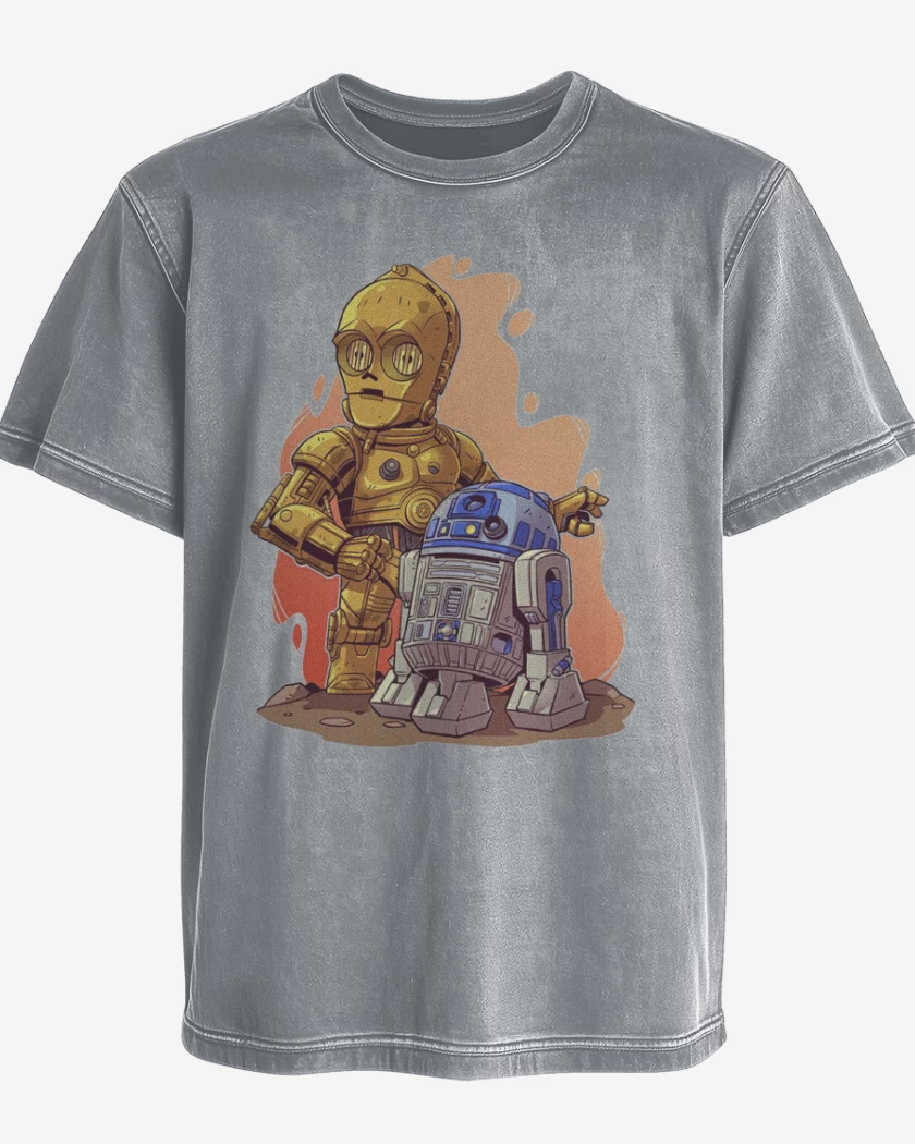 Polera desgastada Chibi Citripio y Arturito