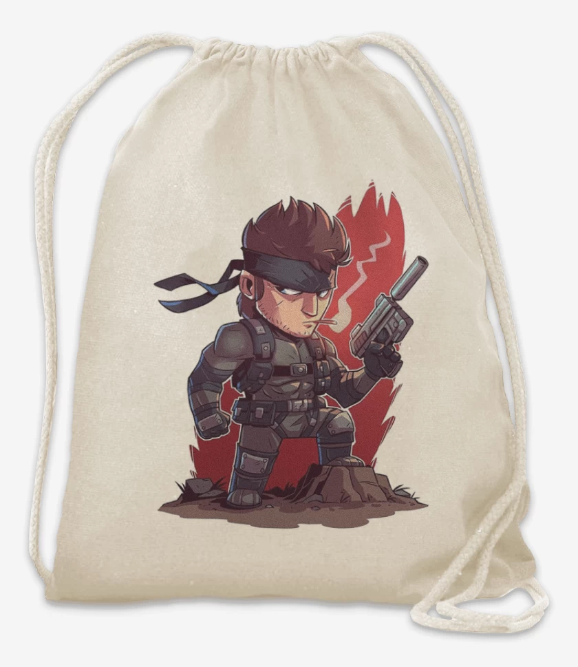 Mochila Blanco de Chibi Metal Gear
