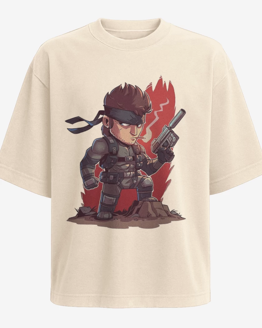 Polera Oversize Chibi Metal Gear