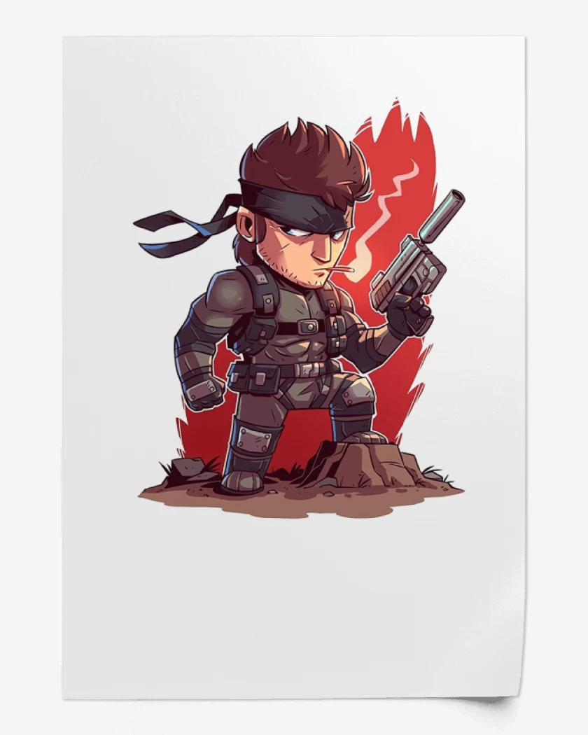 Print Blanco de Chibi Metal Gear