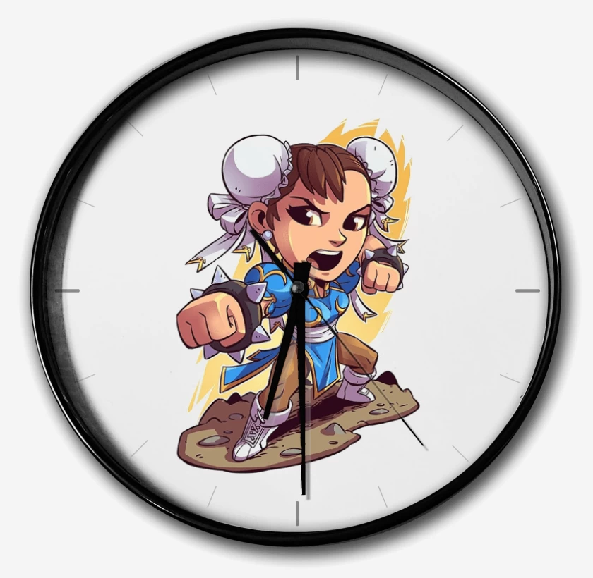 Reloj Blanco de Chibi Chun Li