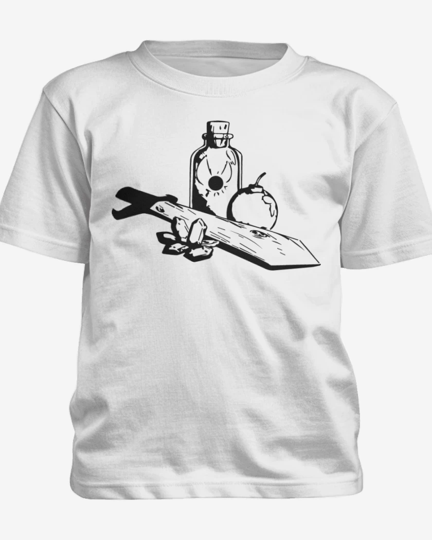Polera de niño Blanco de The Legend Of Zelda - Items