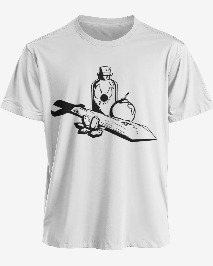 Polera premium Blanco de The Legend Of Zelda - Items
