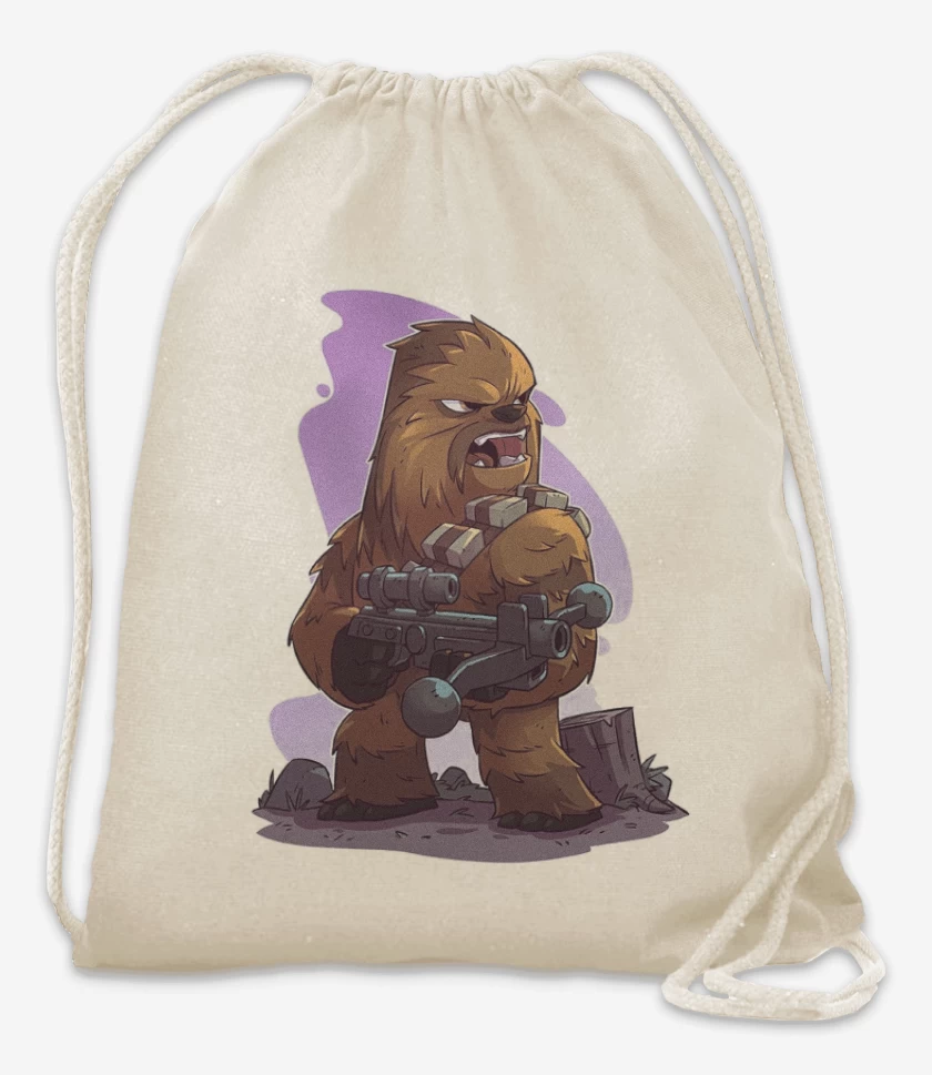 Mochila Blanco de Chibi Chewbaca