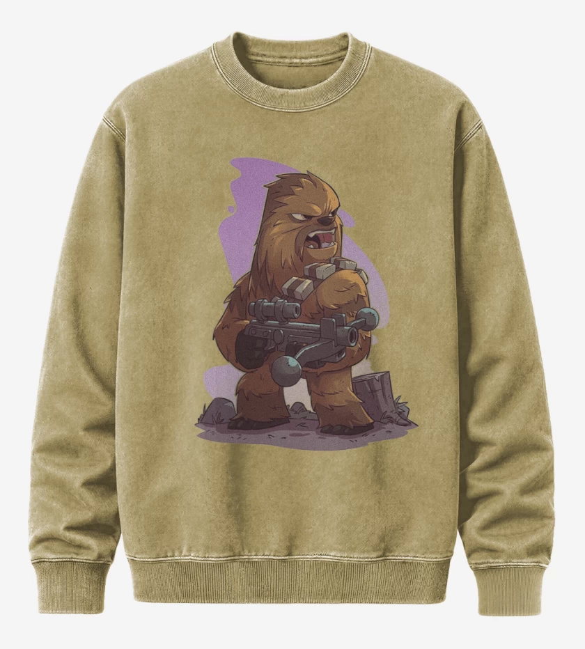 Poleron Polo Acid Wash Beige de Chibi Chewbaca