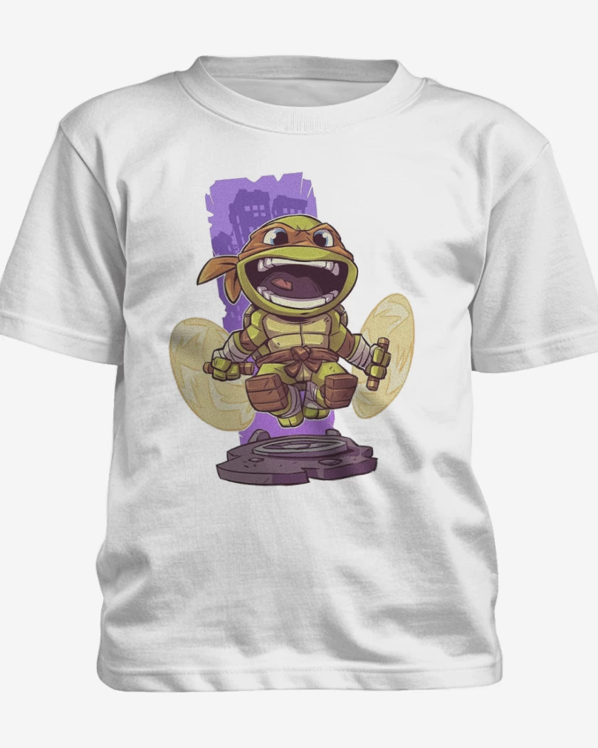 Polera de niño Blanco de Chibi Mikey