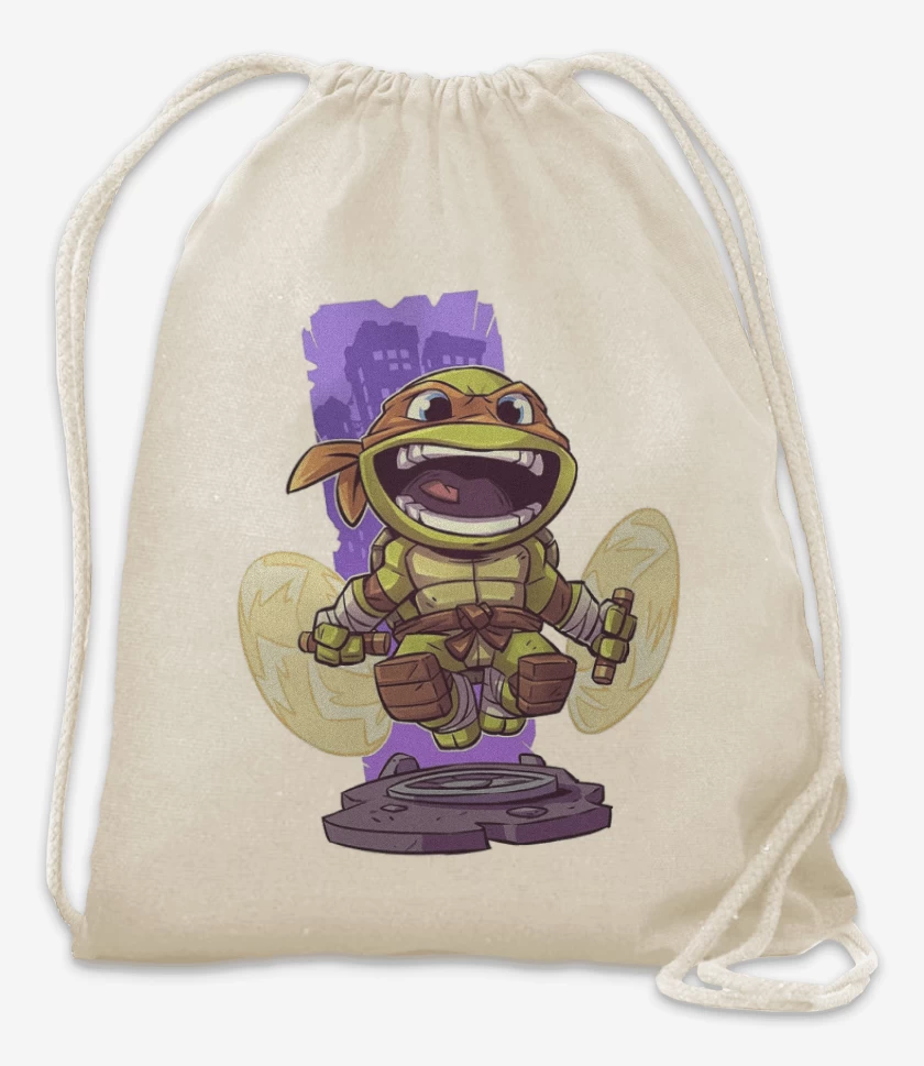 Mochila Blanco de Chibi Mikey