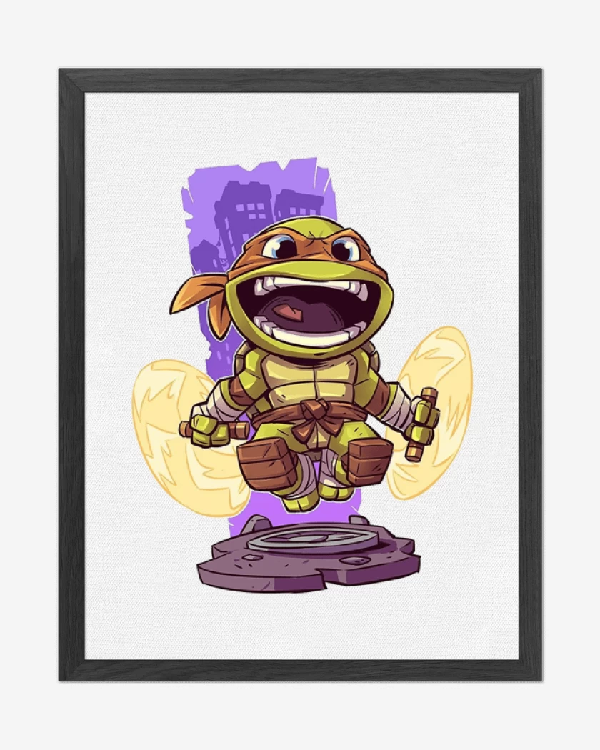 Cuadro decorativo Blanco de Chibi Mikey