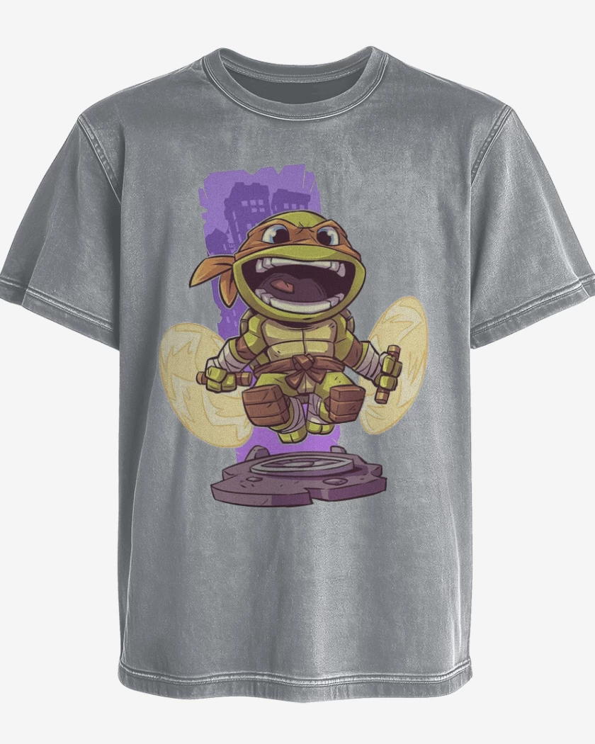 Polera desgastada Chibi Mikey