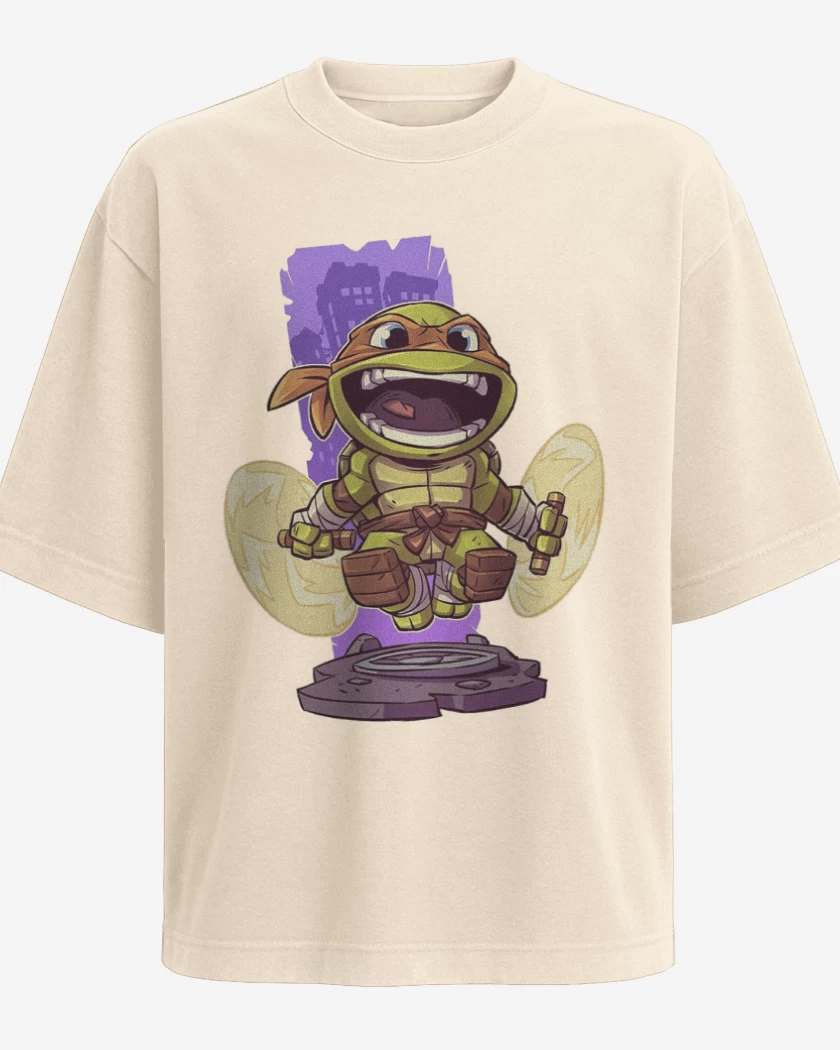 Polera Oversize Beige de Chibi Mikey