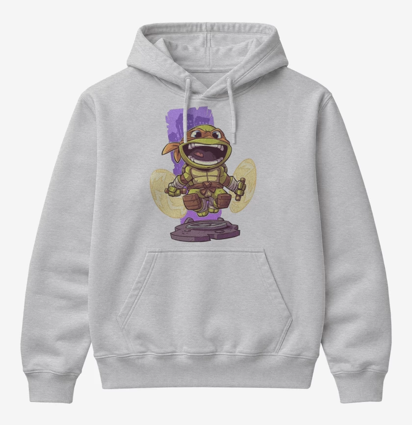 Poleron Canguro básico Gris Melange de Chibi Mikey