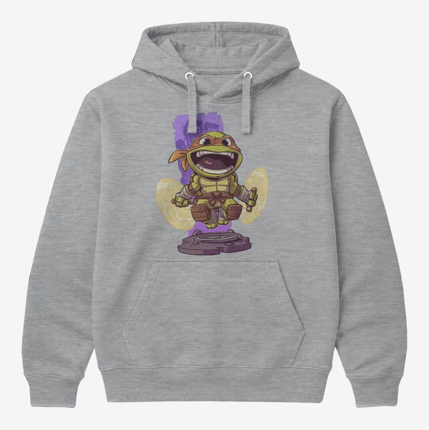 Polerón Canguro Gris Melange de Chibi Mikey