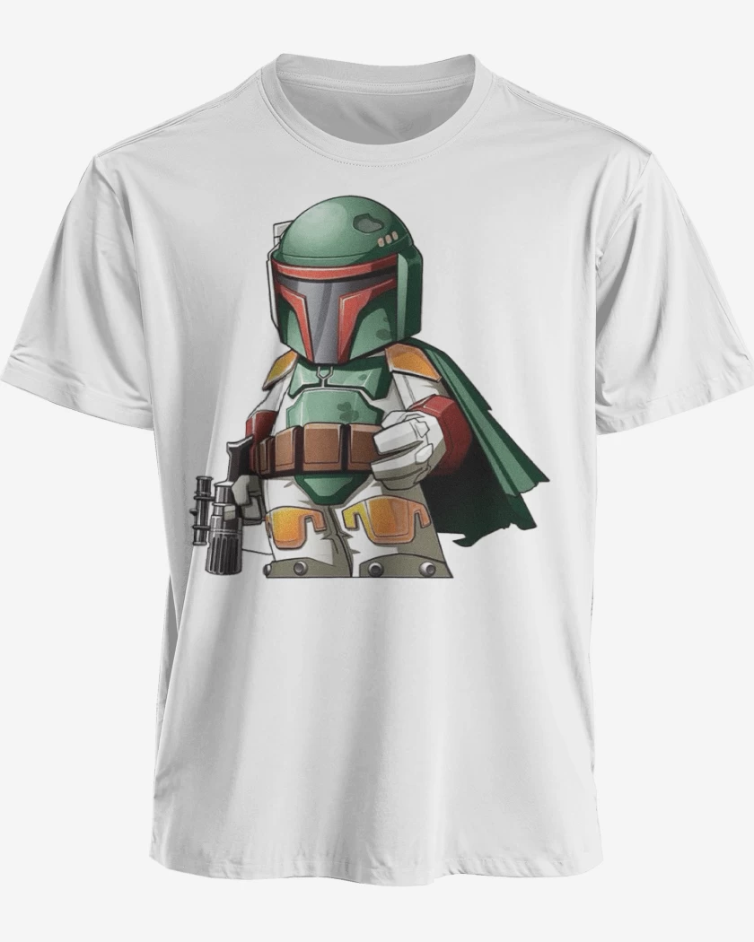 Polera premium Blanco de Chibi Bobba Fet