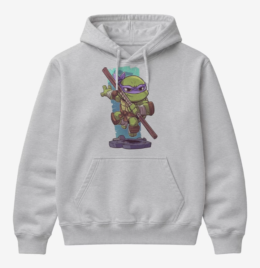 Poleron Canguro básico Gris Melange de Chibi Donatello