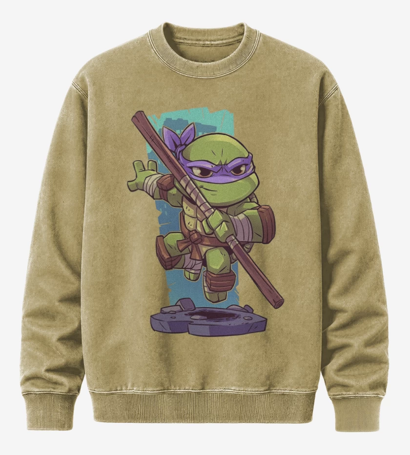 Poleron Polo Acid Wash Beige de Chibi Donatello