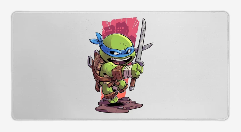 Mouse pad Gamer Blanco de Chibi Leo