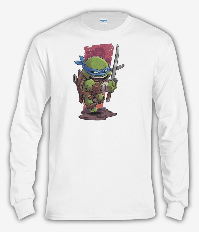 Polera manga larga Blanco de Chibi Leo