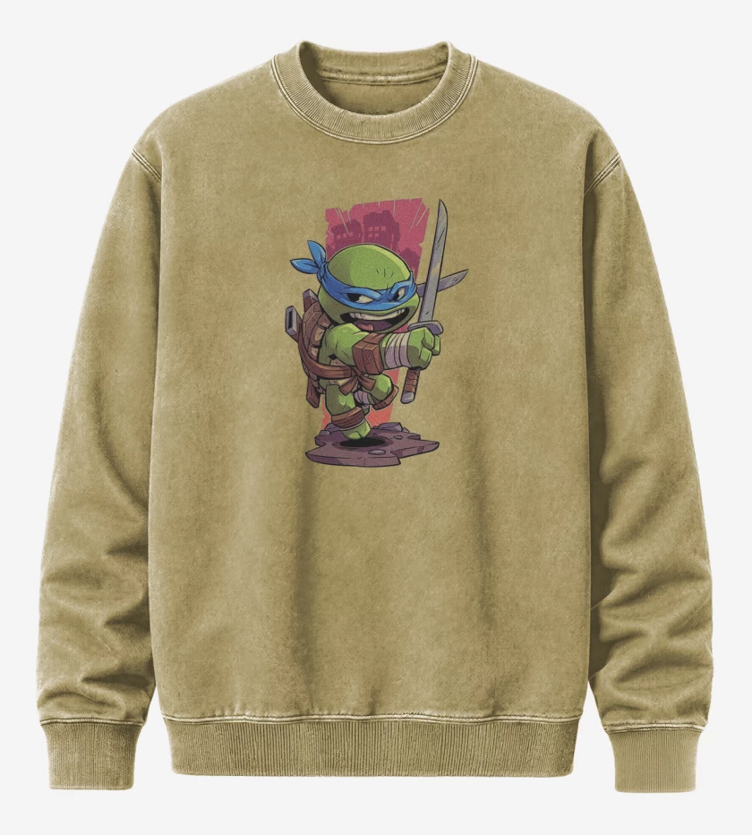 Poleron Polo Acid Wash Beige de Chibi Leo