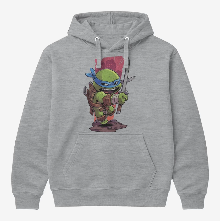 Polerón Canguro Gris Melange de Chibi Leo
