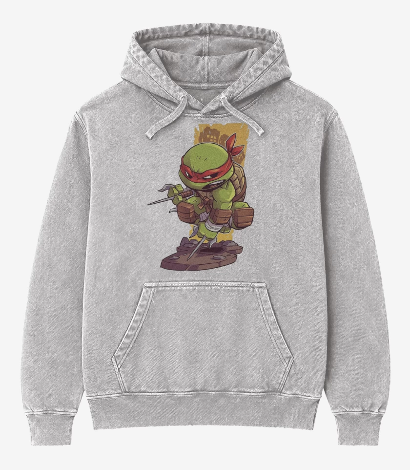 Poleron Canguro Acid Wash Chibi Ralph