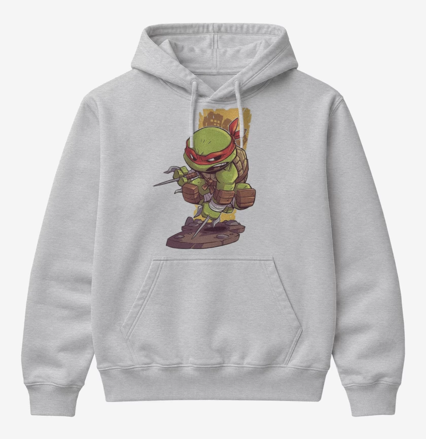 Poleron Canguro básico Gris Melange de Chibi Ralph
