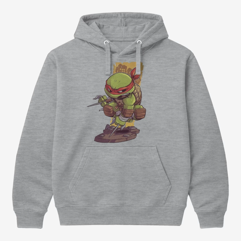 Polerón Canguro Gris Melange de Chibi Ralph