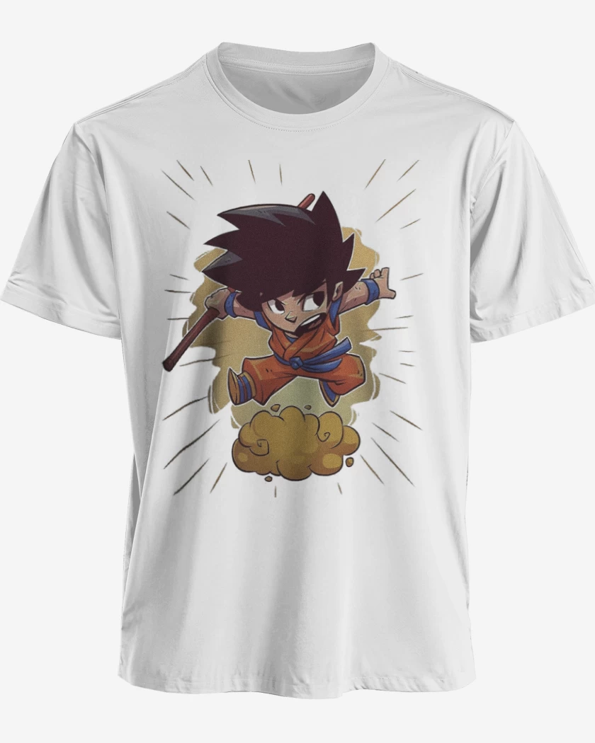 Polera Blanco de Chibi Goku