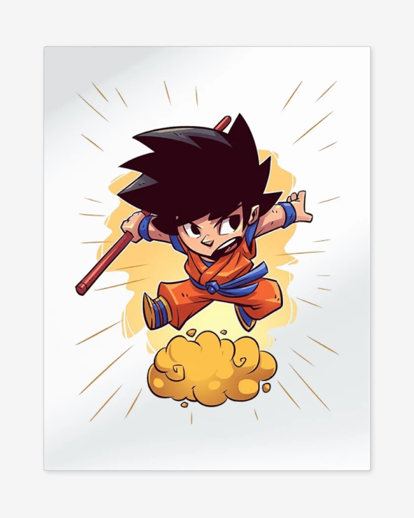 Print metalico Chibi Goku