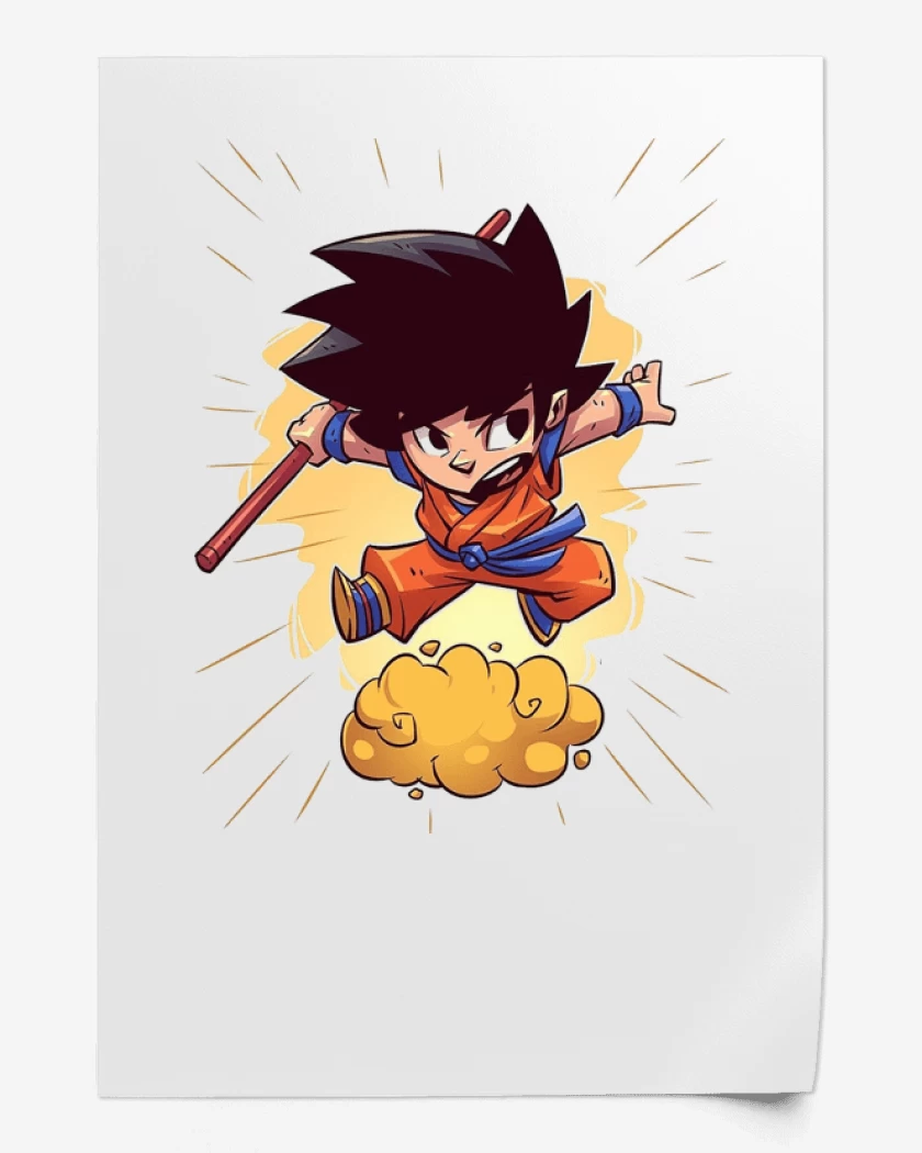 Print Blanco de Chibi Goku