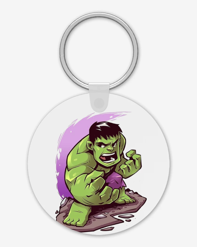 Llavero Blanco de Chibi Hulk