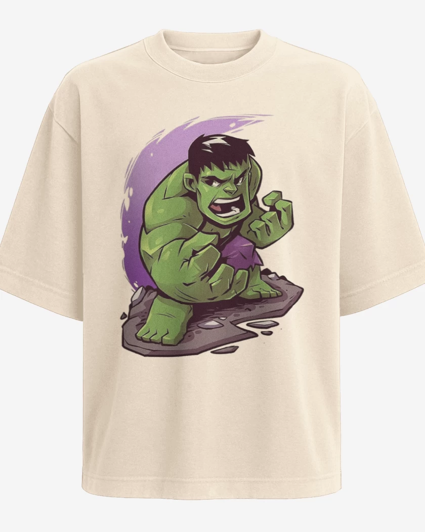 Polera Oversize Chibi Hulk