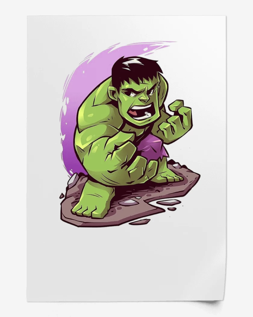 Print Chibi Hulk