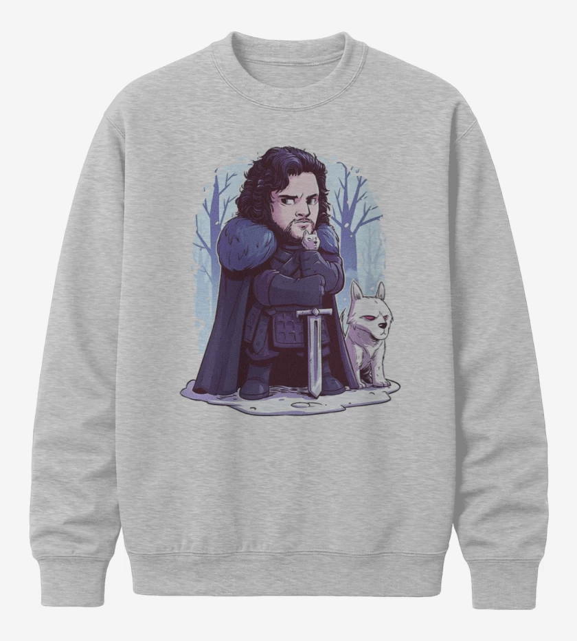 Poleron polo Gris Melange de Chibi GOT
