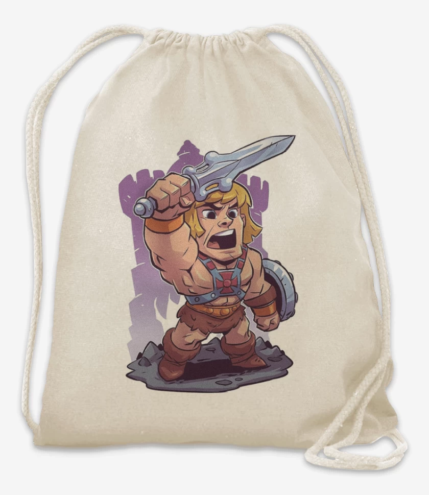 Mochila Blanco de Chibi He Man