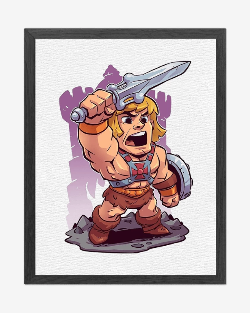 Cuadro decorativo Blanco de Chibi He Man